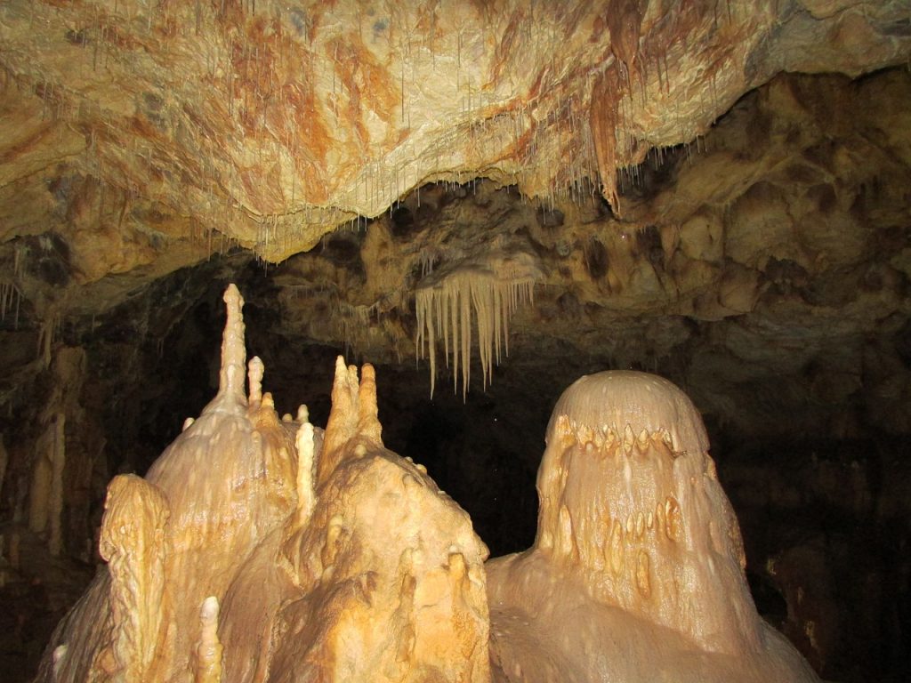 Staglamites in a cave